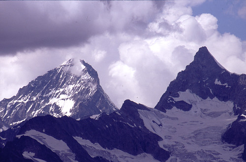 Unikt perspektiv på Dent Blanche, Zinalrothorn