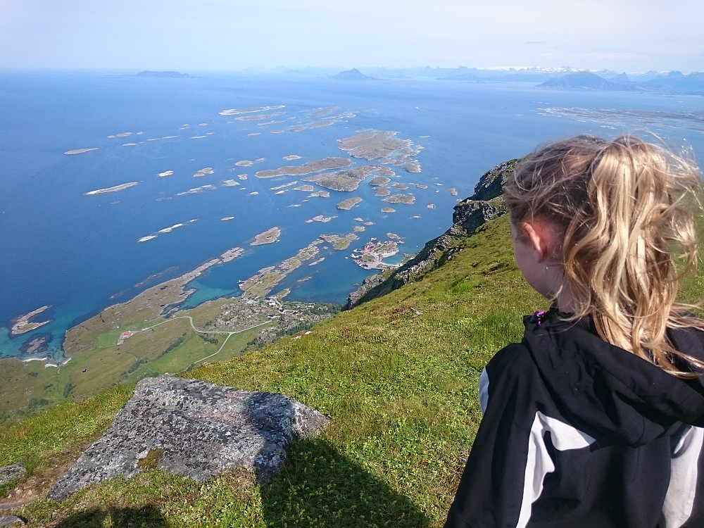 Signe på toppen litt tidligere på dagen