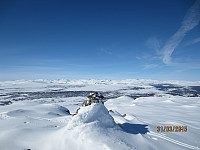 Toppen på Storhøa mot Jotunheimen