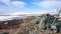 Toppen av Reinsfjellet mot Nevelfjell