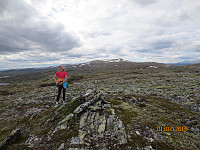 Toppen av Rundvola var knapt markert.
