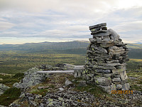 Toppen av Geitberget mot Tjønnsæterfjellet