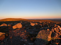 Kveldssol på Slåsæterfjell mot Nevelfjell