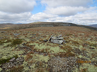 Toppen av Saukampen Nordvest mot Styggskardshøa