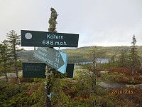 Skilt på toppen
