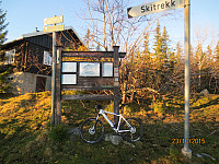 Satte fra meg sykkelen her