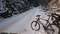 Fra ferista og videre innover var det skikkelig snøføre