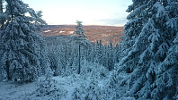 Utsikt mot Nevelfjell på turen ned