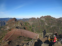 Utsikt fra toppen av Pico do Areiro mot Pico Ruivo