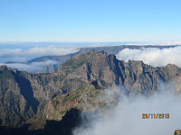 Utsikt ned på Pico Grande