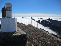 Selve toppen av Pico Ruivo var pusset opp siden sist jeg var her