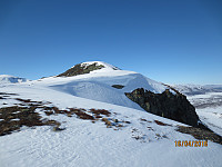 Fin stigning siste biten mot toppen av Nordre Brurskardknappen