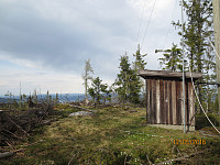 Antenne ved selve toppunktet på Bjørgetoppen