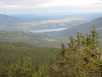 Utsikt fra tårnet og ned på Hurdalsjoen