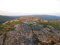 Kveldssola på Sandvasskollen vest