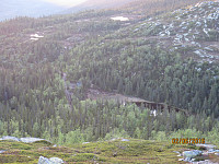 Fra Sandvasskollen og ned mot turstart