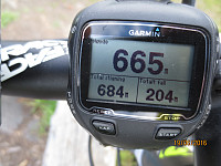 Tilbakela 684 høydemeter og 16 km for å komme på toppen i dag