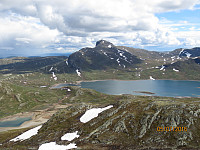 Fra toppen av Mefjellet og mot Bitihorn