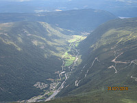 Utsikt ned i dalen