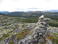 Utsikt fra toppen og nordover