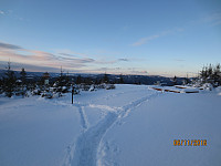 Herlig med snø og vinter på toppen