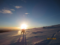 Ikke lett å ake ned når man knapt har stått på langrenn ski før
