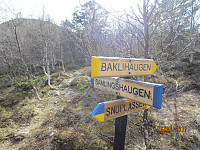 På neste kryss var det bare å fortsette på blå farge