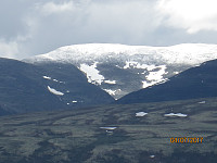 I løpet av natta hadde snøen lagt seg på de høyere toppene i Rondane