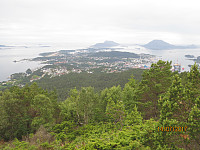 Utsikt over Florø fra toppen