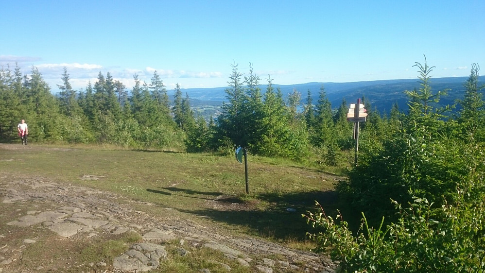 Det var en del folk ute på topptur i det fine sommerværet