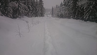 Etter siste krysset var det ikke brøytet tidligere heller, så her gikk det enda tyngre
