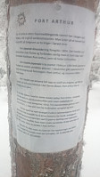 Litt info rundt stedsnavnet var slått opp på et tre