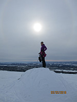 GO på toppvarden på Nevelfjell