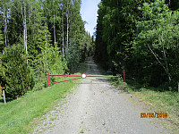 Skogsbilveien var stengt