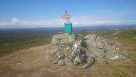Jeg måtte trille sykkelen opp på Kriksfjell da det var for bratt til at jeg klarte å sykle opp