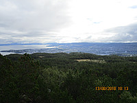 Utsikt ned mot Trondheim