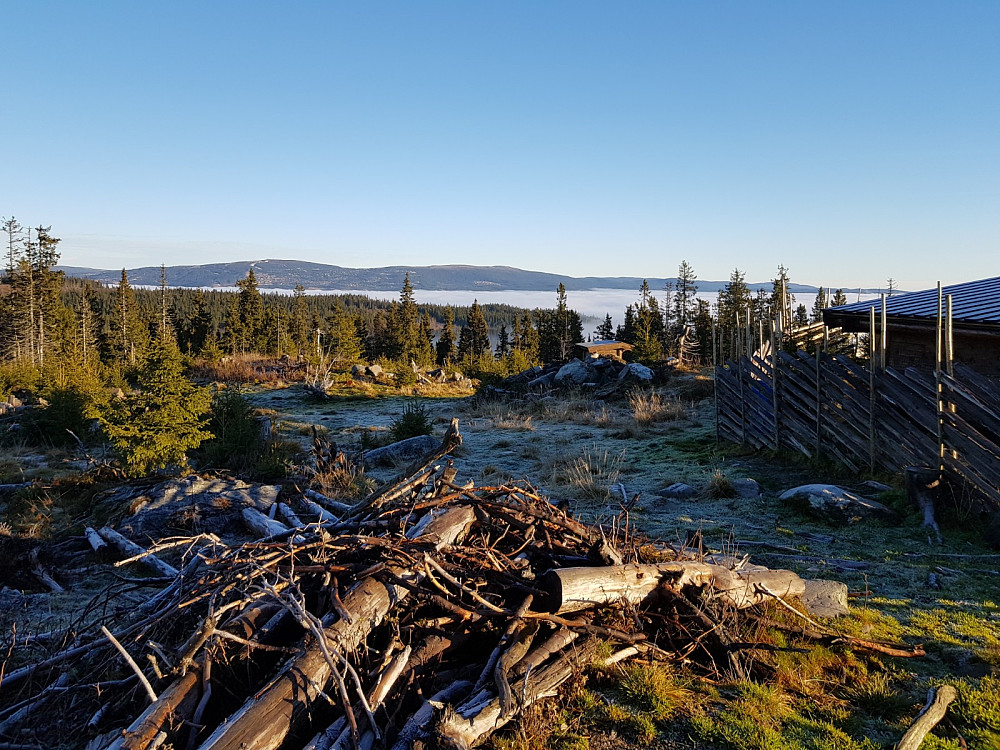 Utsikt over mot Hafjell, hvor det nok drøyer litt før anlegget åpner.