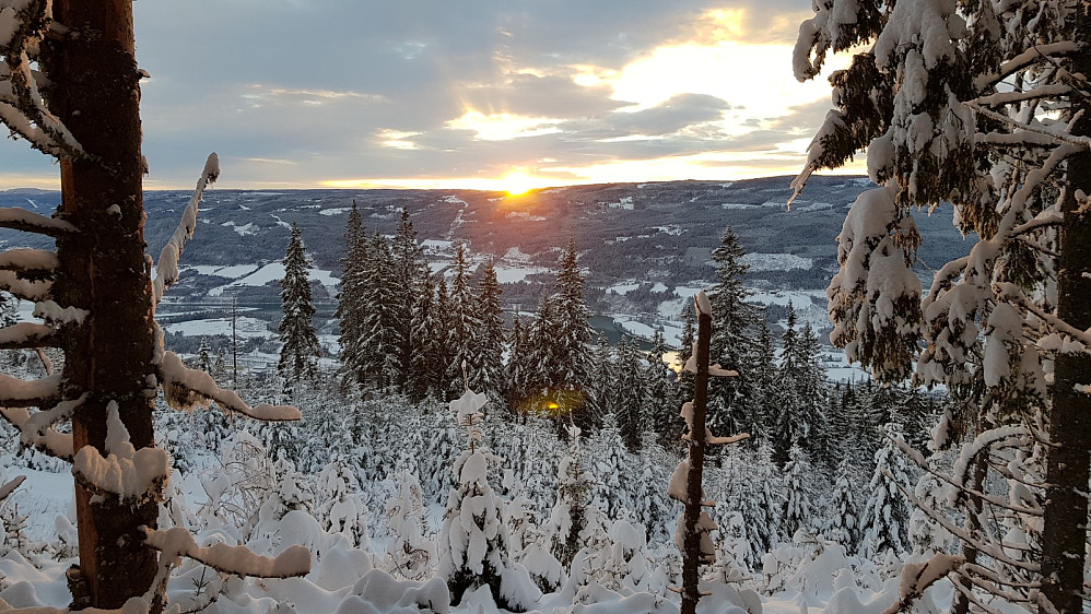 Jeg fikk med meg solnedgangen