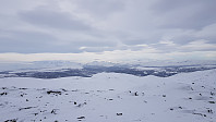 Fra toppen så jeg at det var finvær i Jotunheimen