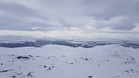 Det er panoramautsikt fra toppen av Ruten