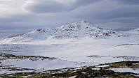 Dagens siste topp, Sprenpiggen, fra Høyspenttoppen