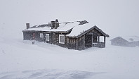 Det snødde vannrett