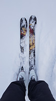 Da var ski og sko rigget for en lang aketur