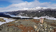 Utsikt fra toppen av Jentfjell og over Espedalen mot Gråhøin