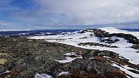 Toppen av Leppkampen og mot Ongsjøfjellet