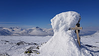 Toppen av Blåkampen mot Rondane