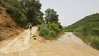 Her tok vi av opp en mindre vei mot olivenlundene under toppen
