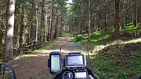 Veldig sjarmerende vei over åsen her