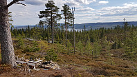 Flott utsikt fra benken rett ved toppen