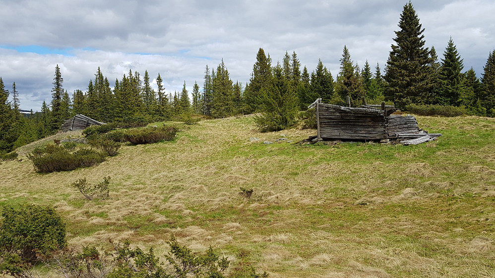Det var et par gamle sammenraste løer på setervollen
